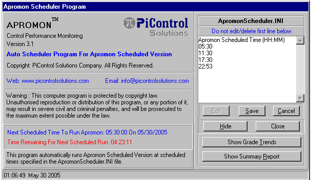 PID Control Loop Performance Monitor (CLPM) Software