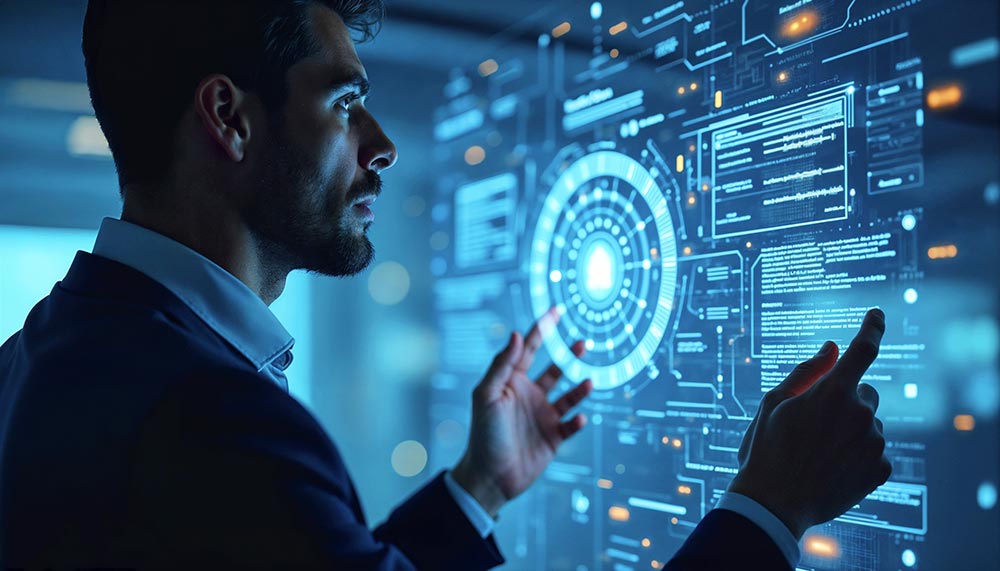 futuristic technology concept